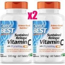 닥터스베스트 퓨어웨이-C 비타민C 500mg 60정x2, 1개, 기본