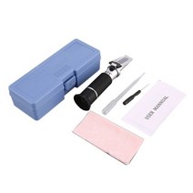 굴절계 당도측정기 밀도계RZ 굴절계 알코올 계량기 꿀 농도계 0 ~ 80% V/V ATC 핸드 헬드 공구 습도계 측정, 01 빨간