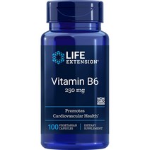 라이프익스텐션 비타민 B6 250mg 베지테리안 캡슐, 100개입, 1개
