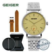 가이거 가이거(GEIGER) 남성 메탈시계 GE21163_GYS 팔찌세트+가죽밴드