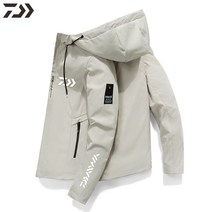 다이와 낚시 착용 낚시 옷 야외 캠핑 하이킹 통기성 빠른 건조 방수 바람막이 시마노스 낚시 옷, M, AKhaki