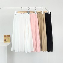 바이미쓰리 / 러블린 플리츠 밴딩 롱 스커트