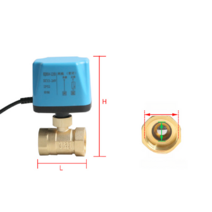 지역난방구동기 전기 2 패스 볼 밸브 220v 두 줄은 종종 12v 파이프 물 스위치, 상시개방양방향DN206포인트DC12/24V