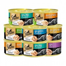 고양이 식욕증가 쉬바캔 고양이캔 반려묘간식 통조림, 1개, 참치흰살과젤리소스