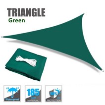 2/3/3.6/5M Triangle Sun Shade Sail Canopy for 98%UV Block Sun Shelter For Outdoor Facility&Activ, CHINA, 5X5X5M, GREEN