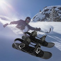 스키에이트 인라인 숏 스키 스노우 보드부츠 블레이드, 2세대 얇은 상자 45cm