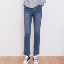 여자 날씬해보이는 세미나팔 워싱 청바지 데님팬츠 여자청바지 미씨