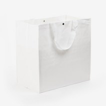 무지 타포린 가방 장바구니 쇼핑백, 화이트