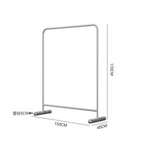매장 행거 철제 의류매장 디피 선반 옷걸이 인테리어 옷가게 드레스룸 튼튼한 스탠드, 25.B형곡선바닥프레임150x170cm