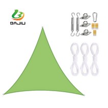 BAJIU 타프스크린 삼각형 홀리데이타프 그늘막 옥스퍼드 타프 액세서리 세트, 녹색, 4*4*4m