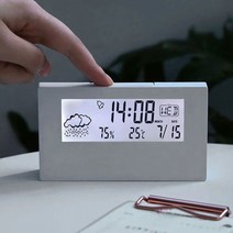 대형LCD 화면 디지털 전자시계 온도계 습도계, 상세 참조