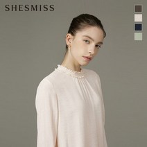 쉬즈미스 하이넥 셔링 블라우스 SWWBLL31030
