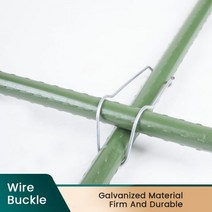 유리온실 조립식 비닐하우스 50pcs 정원 파이프 지원 스틸 와이어 클립 111620mm 파이프 선반 프레임 diy 커넥터 스프링 와이어 클립 고정 클램프, 11mm-50pcs