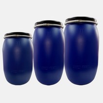 HDPE un용기 공드럼통 플라스틱 PE 드럼용기 판매 프라스틱 폐기물 화학통 물탱크, 150L