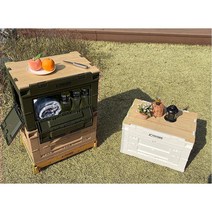 헤이즈 폴딩카트 접이식 캠핑카트 쇼핑카트 캠핑폴딩박스 운반카트 리빙박스 장바구니 웨건 트레일러 핸드카트 구르마 구루마 수레 손수레 정리함 수납박스 캠핑테이블, 베이지