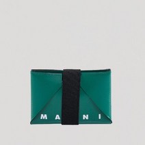 MARNI [명품]마르니 23SS 오리가미 밴딩 포켓 카드지갑 그린 PFMI00..