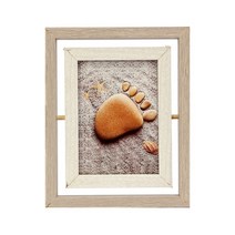 도매토피아 포토갤러리 회전 양면 사진 액자 4x6 탁상선반액자, 1개