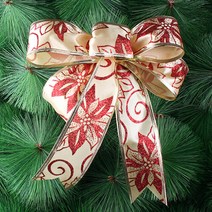 5p 골드 레드 리본 장식세트 크리스마스 장식, 선택완료