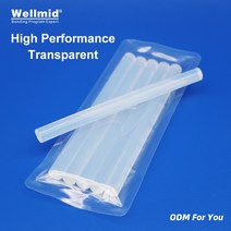 열 피스톨 건용 반투명 핫멜트 건 접착제 스틱 접착제 아랄다이트 DIY 도구 수리 합금 액세서리 팩당 11mm × 5 개, [04], 5개