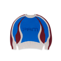 [국내 매장판] P.A.M. SMOOTH GRAPHIC CREWNECK KNIT PAM 스무스 그래픽 크루넥 니트 멀티 530782