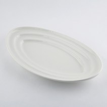 세선 타원 큰접시(소) 43x24x6cm 케이터링 부페접시 특대접시