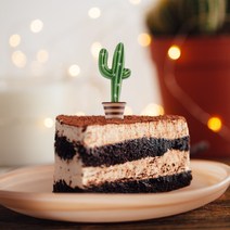 [코쿤] 선인장 숫자초 - 생일 기념일 초 특이한초 파티용품, 7