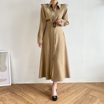 카렌 코듀로이 바바리 롱 원피스 (2컬러)