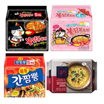 불닭볶음면5p   까르보불닭볶음면4p   간짬뽕5p   장인라면(담백한맛)4p, 6세트