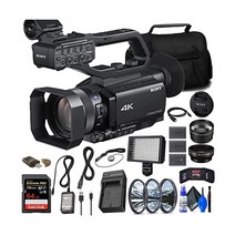 소니 HXR-NX80 4K NXCAM HDR & Fast Hybrid AF (HXR-NX80) + 64GB Memory Card 2 x NP-FV70 Battery Filter 키