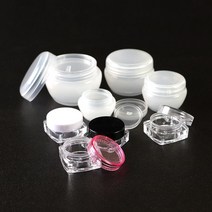 크림용기 여행용 화장품 공병 3g 5g 10g (100개묶음), 사각크림용기(100개), 핑크