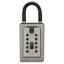 Kidde AccessPoint 001166 KeySafe 3키 휴대용 푸시 버튼 키 금고 박스 티타늄 그레이, Key Safe BoxKidde, Titanium