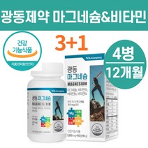 마그비 마그네슘 비타민B 마그네슘위드비타민B6 마그네슘B1 B2 B6, 마그네슘비타민b1비타민b2비타민b6 (90정)X4병