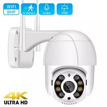 팔로우캠 모션 트래킹 스마트 오토 회전 8mp 4k ptz wifi ip 카메라 클라우드 1080p 4x 디지털 줌 cctv 보안 카메라 야외 ai 인간 감지 자동 추적 111, 8mp 64GB 카드 추가, 협력사, 우리 플러그