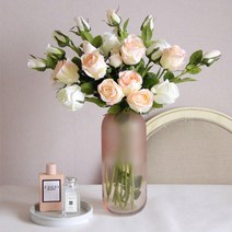 리얼리스틱 장미 조화 6color 인조 나무 대나무 이케아 다이소 자작 나무가지 부케 꽃 도매 촬영용, 레드