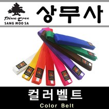 태권도 합기도 특공 무술 칼라 벨트 칼라띠 노랑띠 빨강띠 파란띠 하얀띠 국기원 유도, 밤색(brown) 160cm