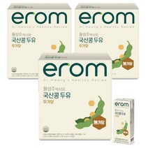 이롬 황성주 박사의 국산콩 두유 무가당, 190ml, 48개