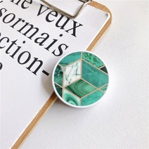 바이크 핸들 부품 열선그립 바이크 핸들광택 인기있는 대리석 확장 전화 스탠드 그립 손가락 Rring 지원 안, 04 C4, 한개옵션1