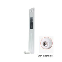 5G 접이식 안테나 무선 네트워크 카드 라우터 WAN 모뎀 와이파이 원격 확장기 5G 신호 증폭기 리피터, 04 SMA intern al needle, 01 White SMA-Male