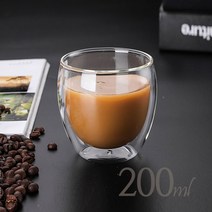 이중 유리컵 커피잔 홈카페글라스컵 내열유리잔 티잔 꽃잎찻잔