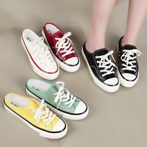 캔버스 운동화슬리퍼 2cm 여성 스니커즈 뮬 블로퍼