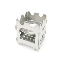 티타늄 화목난로 거꾸로타는 주물 스텐 캠핑용 실내 화목난로 야외 캠핑 스토브 휴대용 초경량 접이식 나무 스토브 포켓 스토브 캠핑 낚시 하이킹, 작은