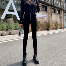 가을 하이웨이스트 지퍼 스판 스키니 9부 스키니진