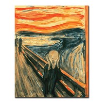 DIY 캔버스페인팅 명화그리기 액자 그림 세트 유화 -인물 40x50, F26_뭉크의 절규