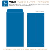 [밍크지칼라봉투 규격형x100매] 53색상 고급컬러봉투 규격형x100매, 21 남색