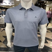 트레몰로 세정 인디안 트레몰로 nc중앙로역점 여름 블루 솔리드 스판 반팔카라티셔츠