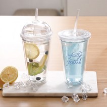 플라스틱 아이스 국내 빨대 텀블러 제작 돔텀블러 콜드컵 주문 500ml 투명 생산 슬림 빨대컵, 돔