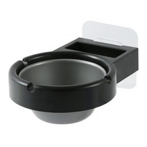 화장실 부착형 재떨이 선반, 블랙, 1개