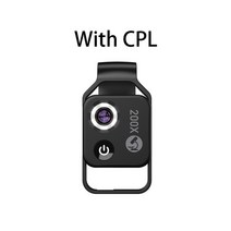 카메라렌즈 캐논 호환 렌즈 시그마 CPL 모바일 LED 라이트 마이크로 포켓 매크로 렌즈와 200X 배율 현미경, 01 Black with CPL