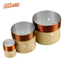 GHXAMP 스피커 베이스 보이스 코일 4 인치 6.5 10 18 서브 우퍼 수리 8OHM 화이트 알루미늄 사운드 공기 배, 02 35.5mm
