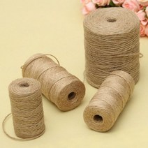 30 50 100 미터 자연 빈티지 황마 로프 코드 문자열 꼬기 트림 리본 공예 DIY 대마 웨딩 파티 장식, 2mm 30M